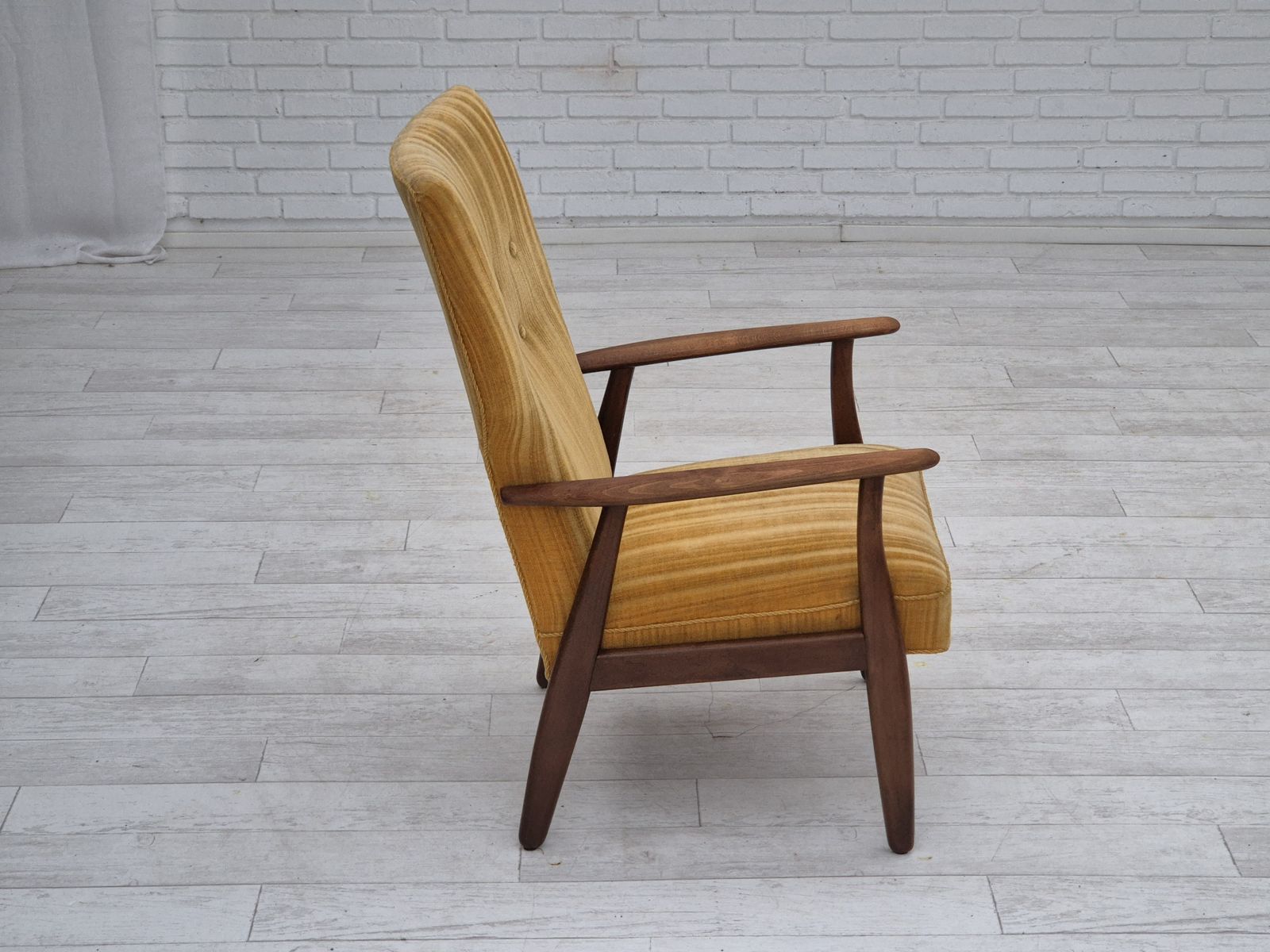 photo buy 1960s, Danish Design By Kurt Olsen, Armchair Model 230, Original Condition.