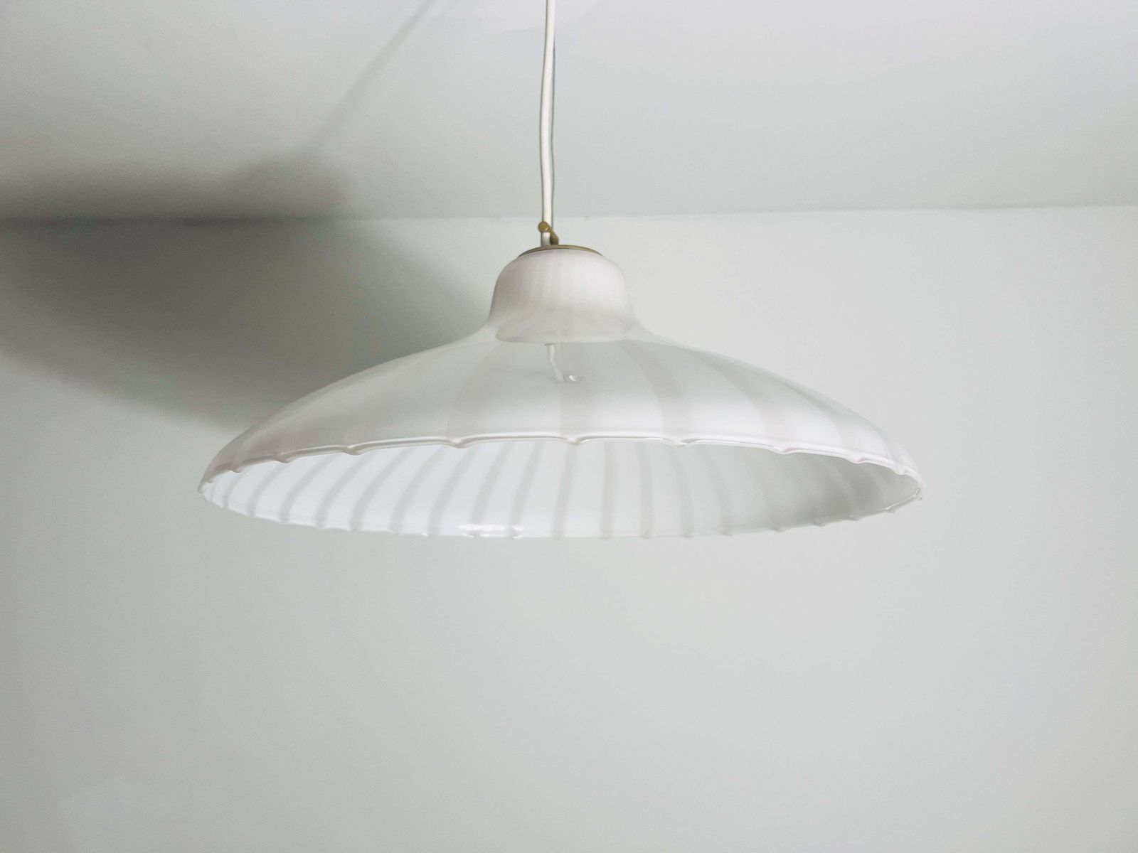 Mid Century Murano Glass Ceiling Lamp By Venini, Italy, 1960s photo Lighting
