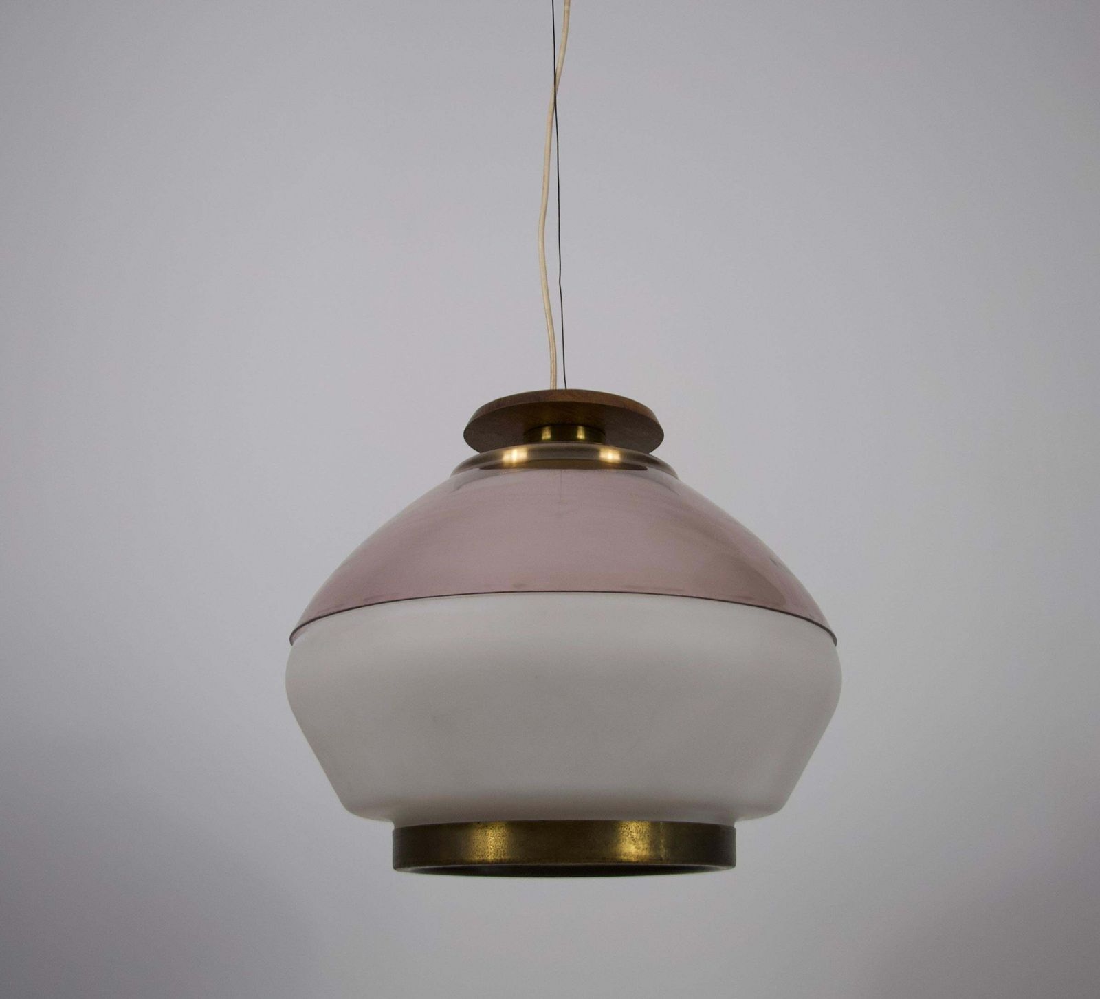 Mid Century Acrylic And Opaline Glass Ceiling Lamp By Stilnovo, Italy, 1960s photo furniture