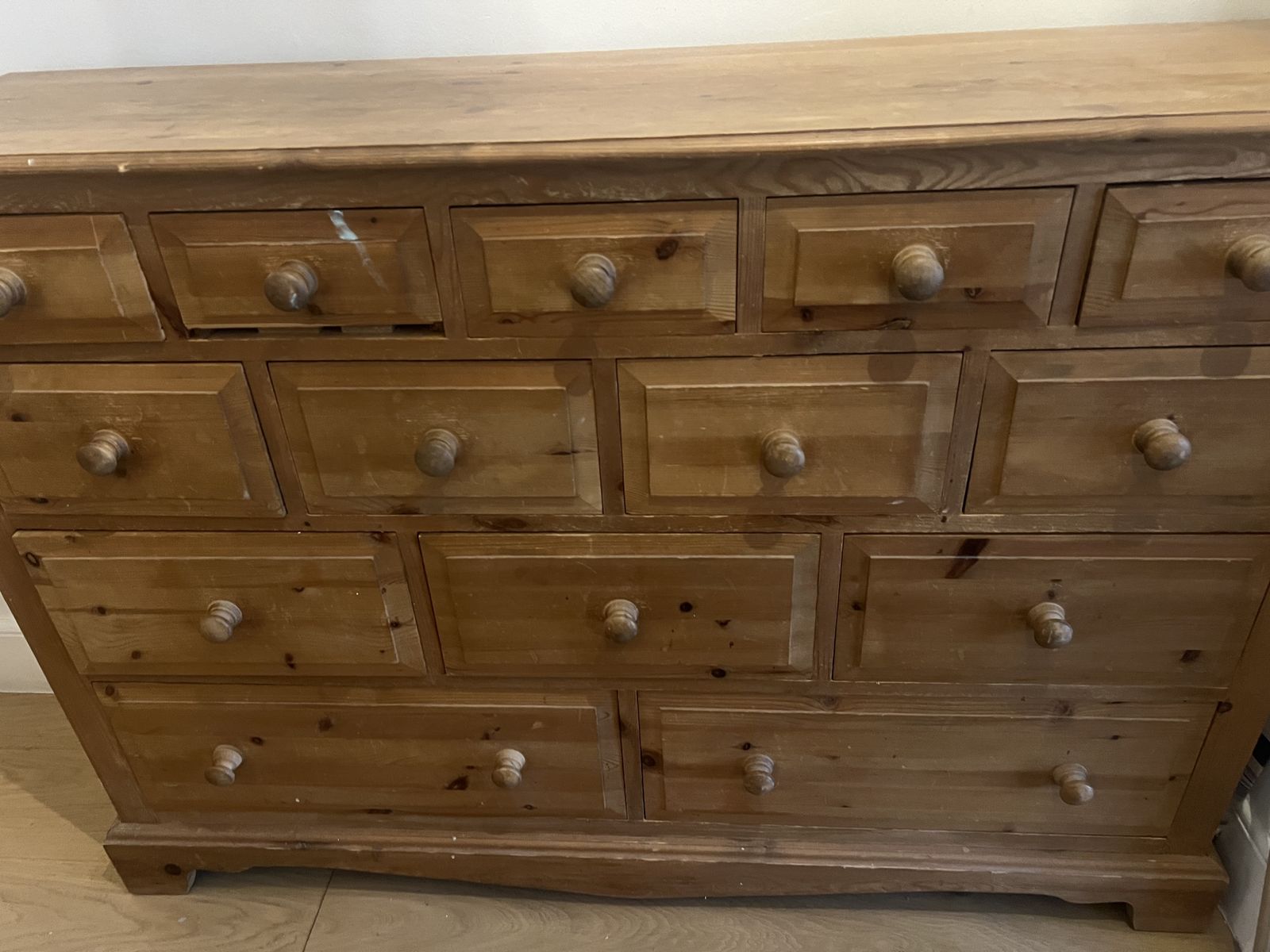 Merchant Chest Of Drawers Oak 14 Drawers photo 350.0