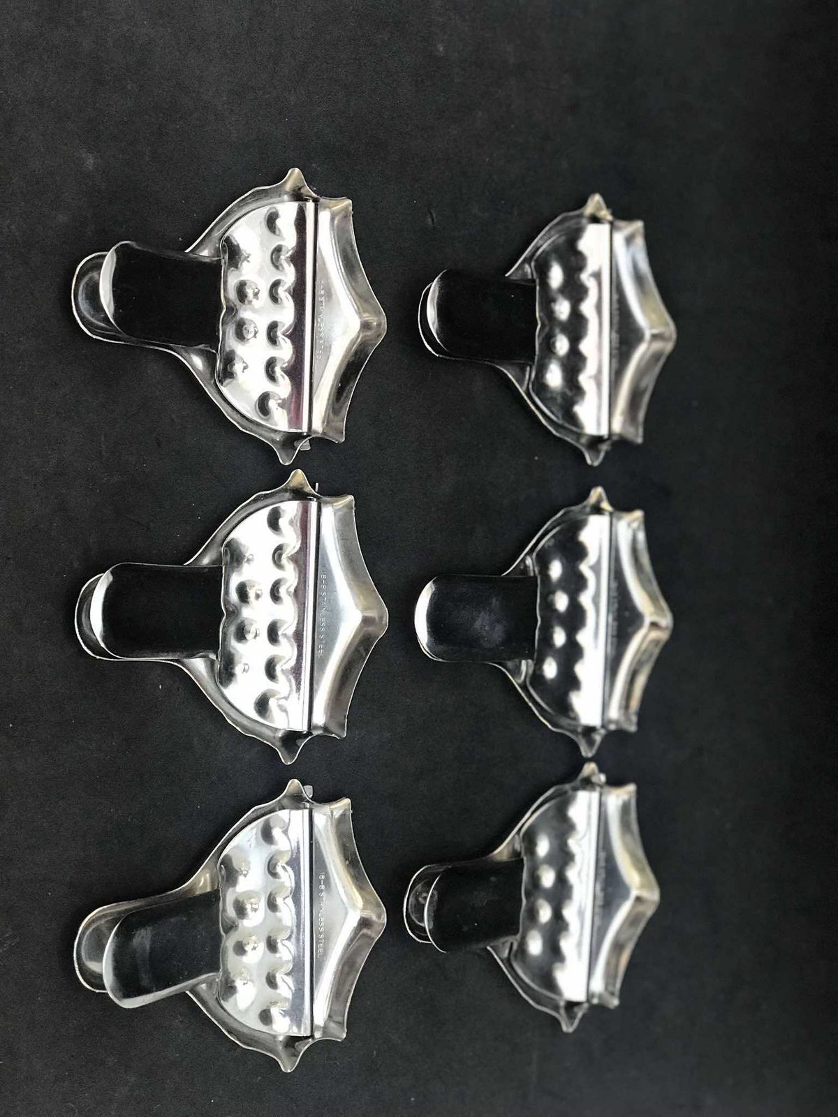 Citroenpersen – 6 Stuks, Metaal, Retro, Vintage Tafel, Gastvrouwcadeau, Tafel Voor Oesters En Zeevruchten photo vinterior