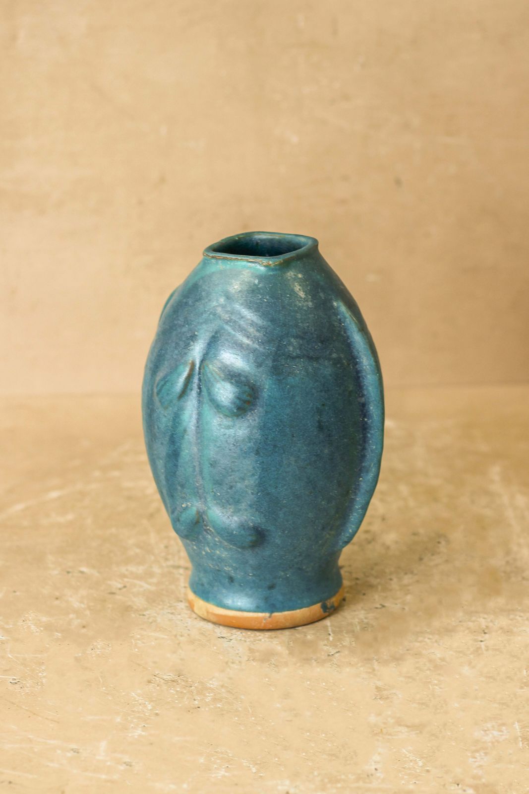 Vintage Blue Twin Fish Vase   No 4