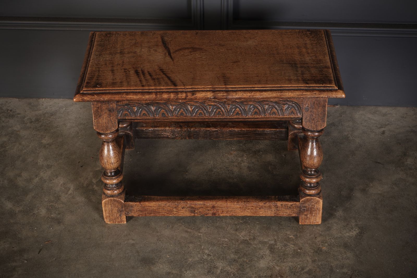19th Century Oak Joint Stool photo vinterior