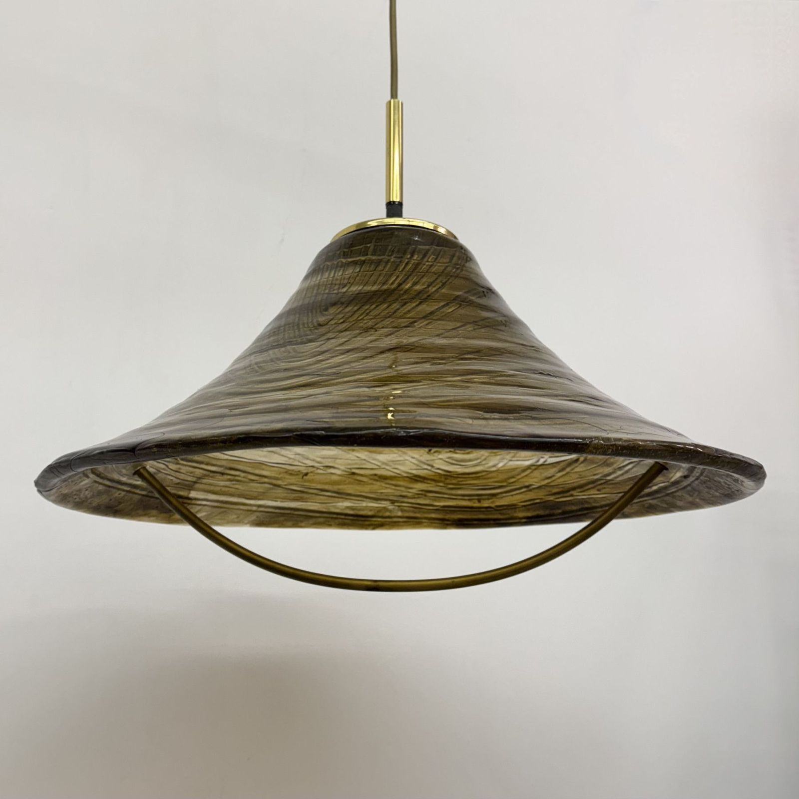 Mid Century Design Lucite Hanglamp, Jaren 1970 photo vintage