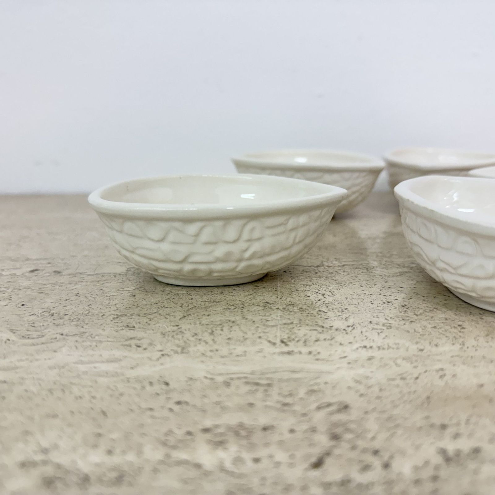 Home Decor Vega International Ceramic Italy Walnut Shaped Bowls , 1970s photo