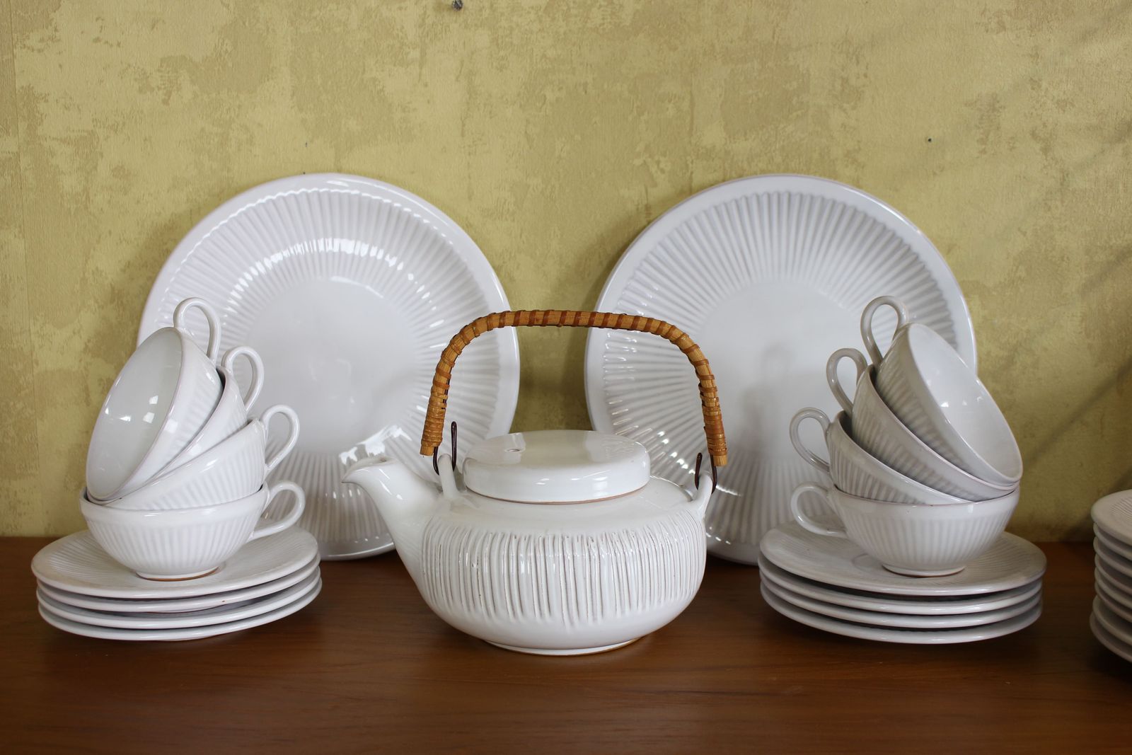 Danish 1960’s Ceramic Teaset By Lovemose photo for sale