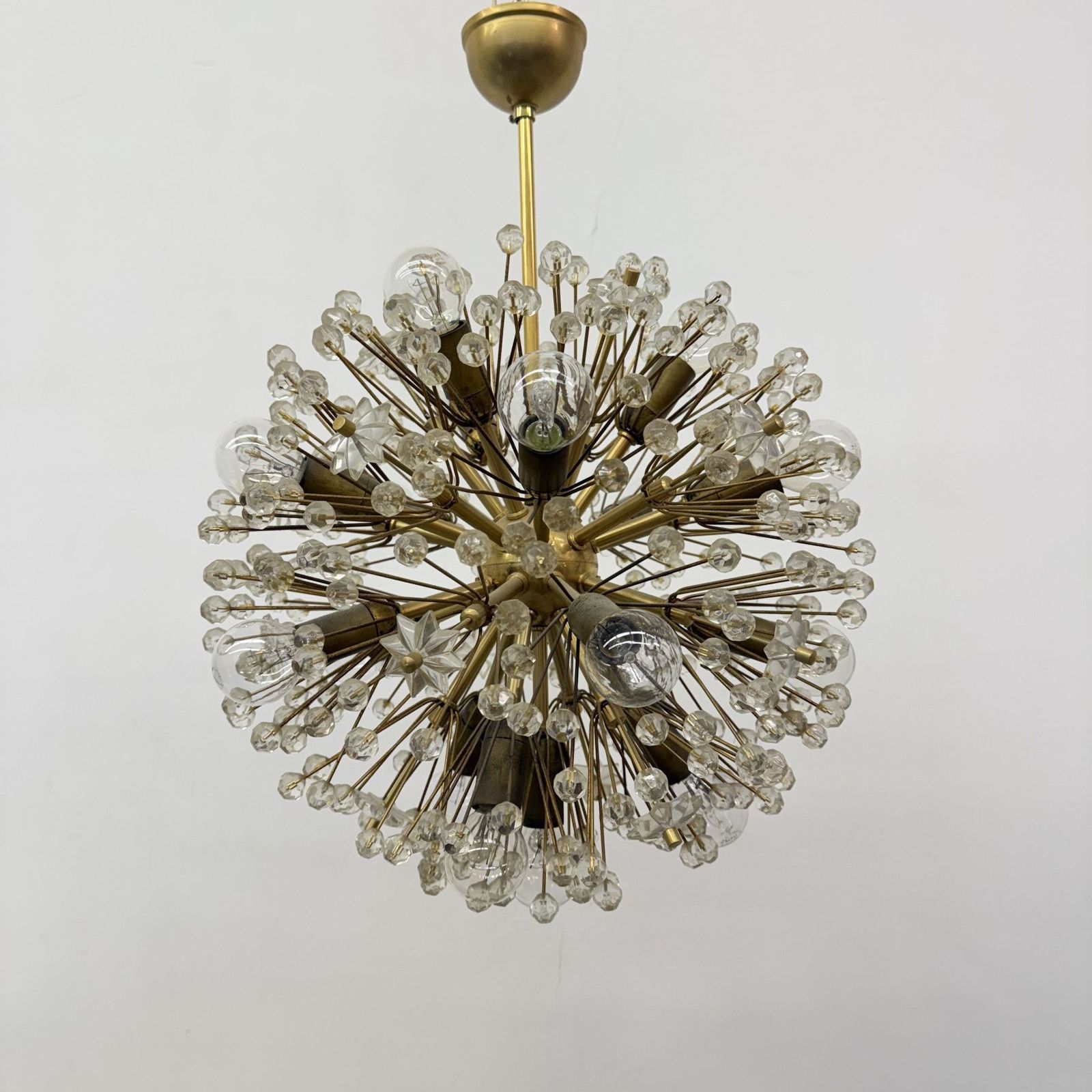 Starburst Brass Chandelier By Emil Stejnar , Austria 1960s photo 1495.0