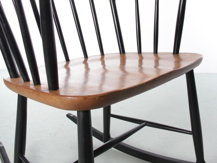 Mid Century Modern Scandinavian Rocking Chair By Tapiovaara photo furniture