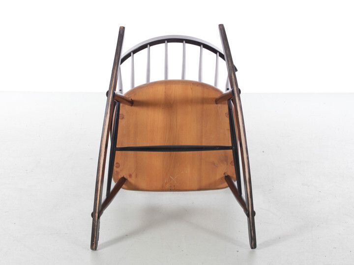 Mid Century Modern Scandinavian Rocking Chair By Tapiovaara photo for sale