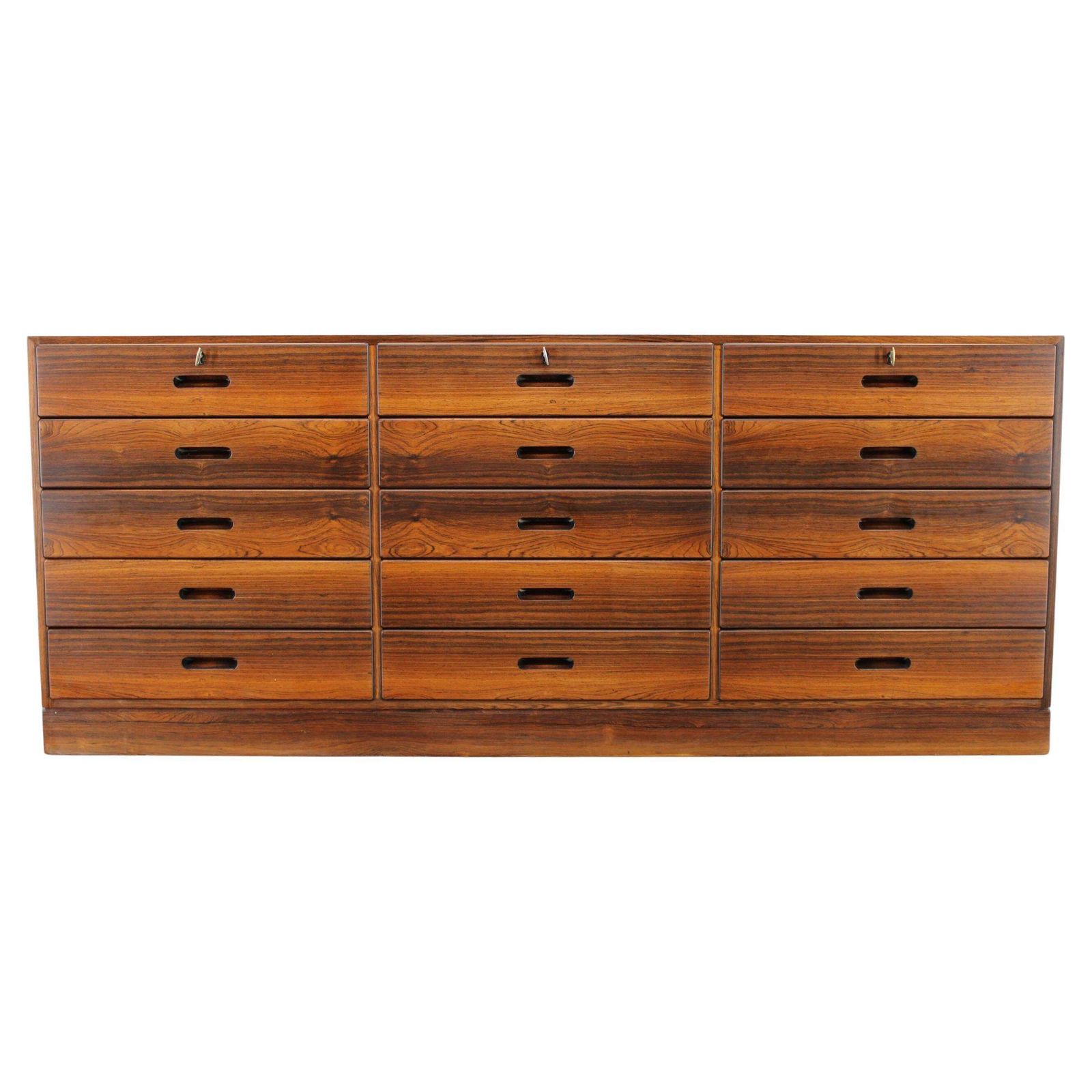 1960s Rare Kai Winding Chest Of Drawers Or Sideboard, Restored