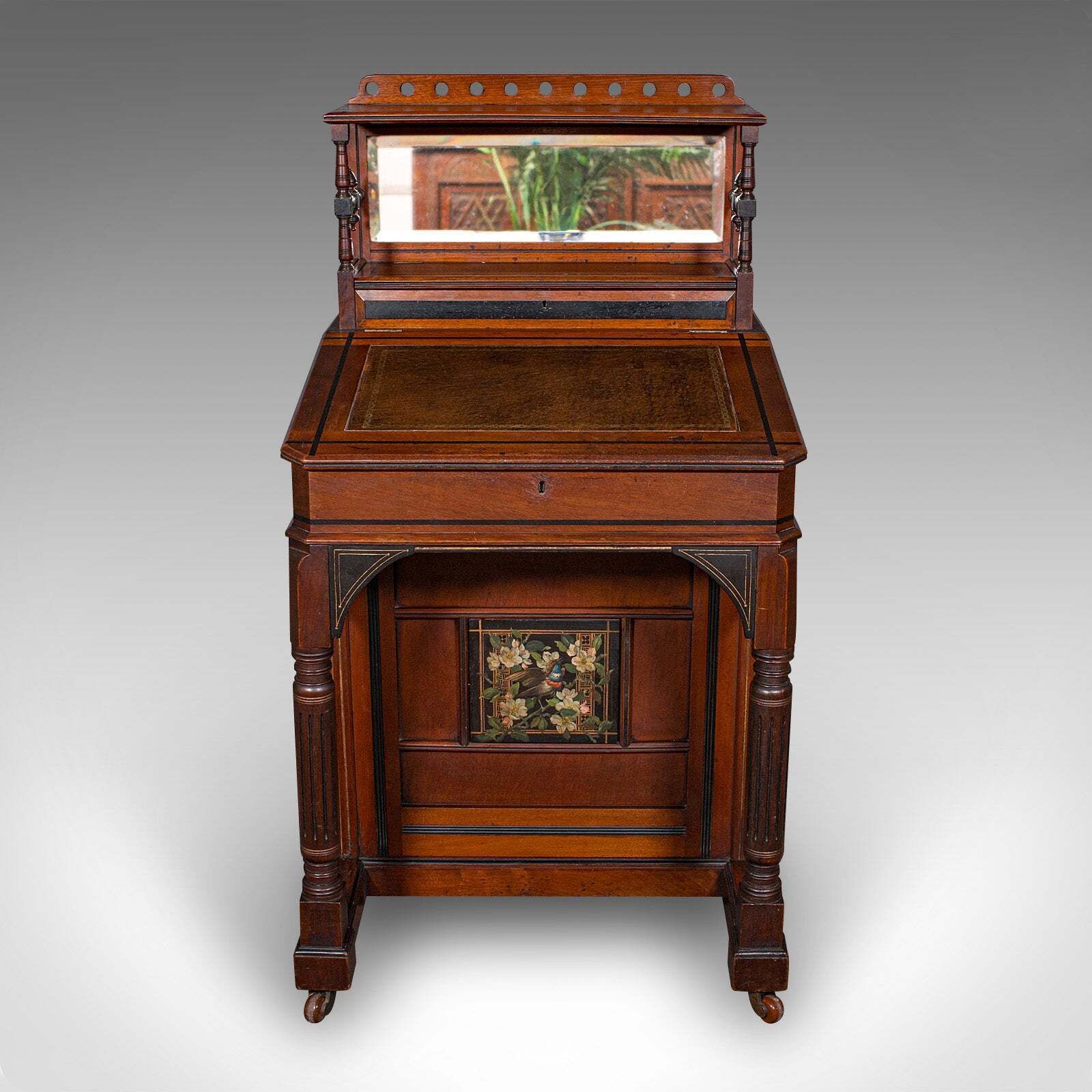 Antique Aesthetic Period Davenport English Walnut Writing Desk Victorian photo Furniture