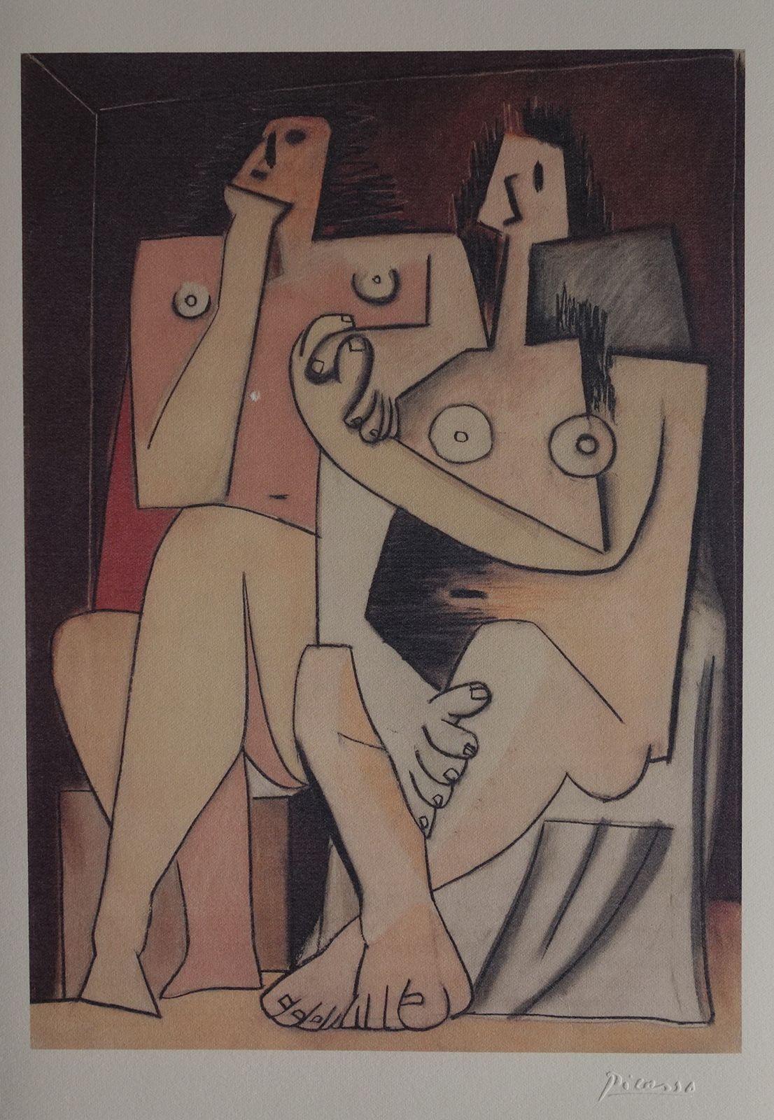 Fine Cubist Limited Edition Print   Nudes, Pablo Picasso, Signed & Stamped photo 156.0