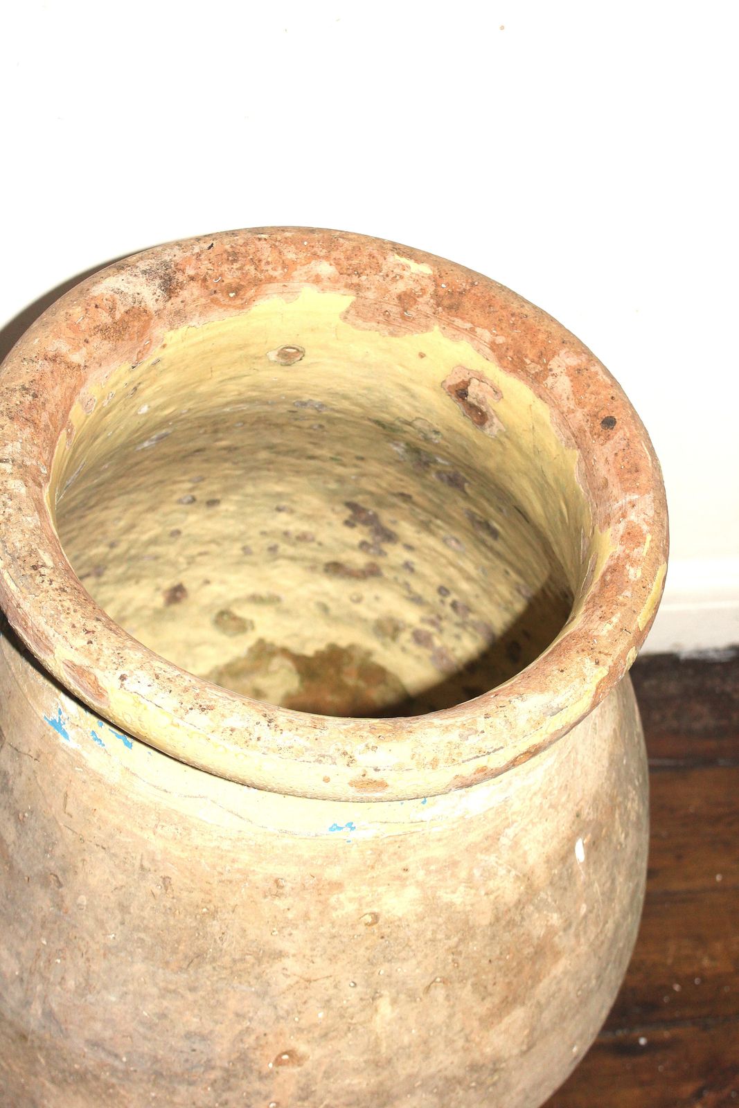 photo for sale Large 19th Century French Biot Terracotta Olive Jar
