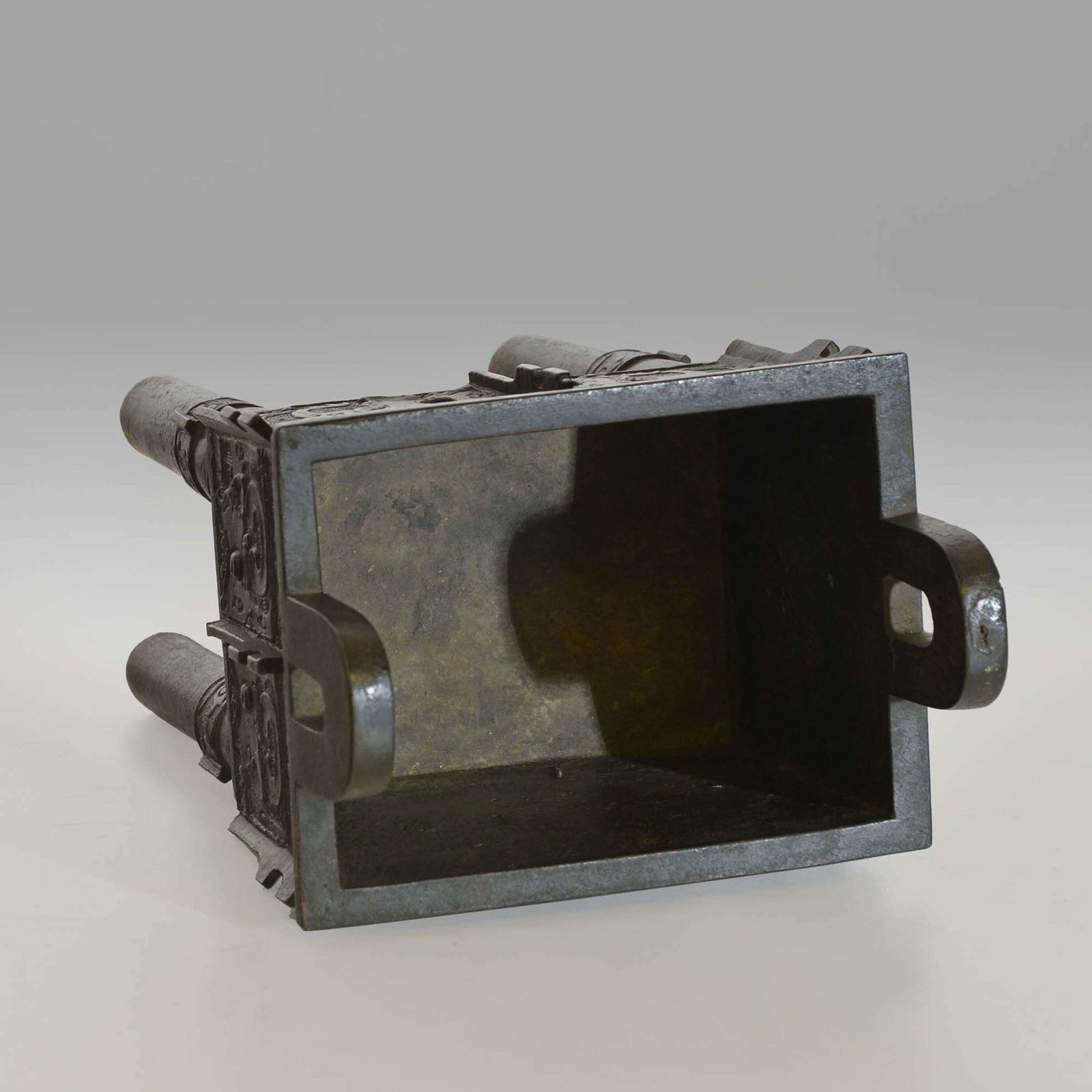 Chinese Bronze Sacrificial Vessel, Or Fangding photo buy