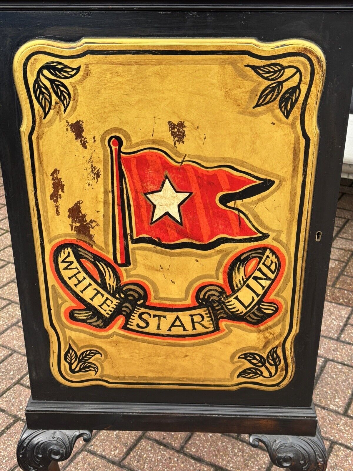 Titanic White Star Line Cellarette / Drinks Cabinet. photo Furniture