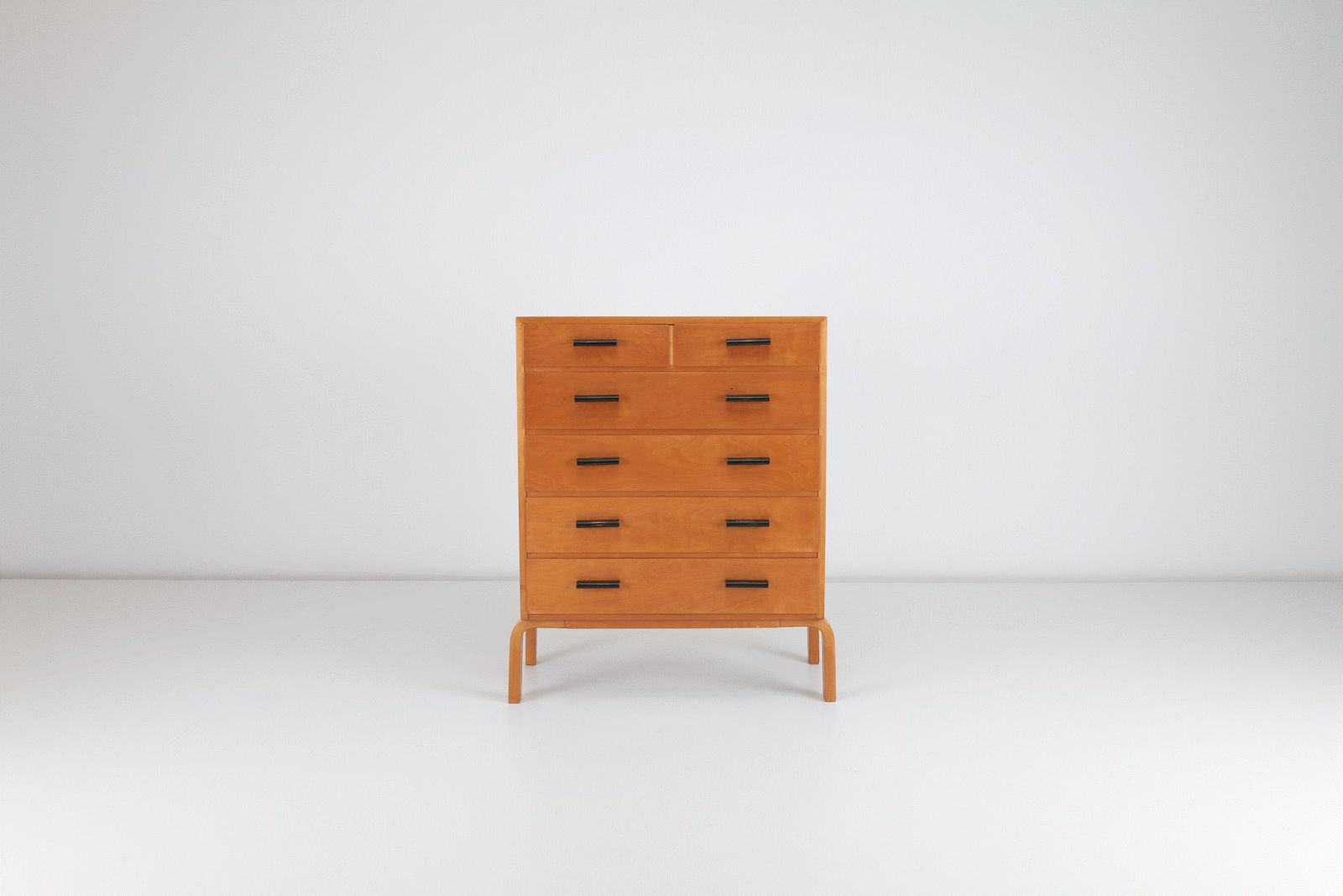 Alvar Aalto Finmar Birch Veneered Plywood Chest Of Drawers, 1935