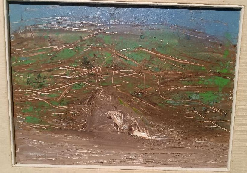 Informal Abstract Painting Giancarlo Zamponi (Pistoia 1939) photo Art