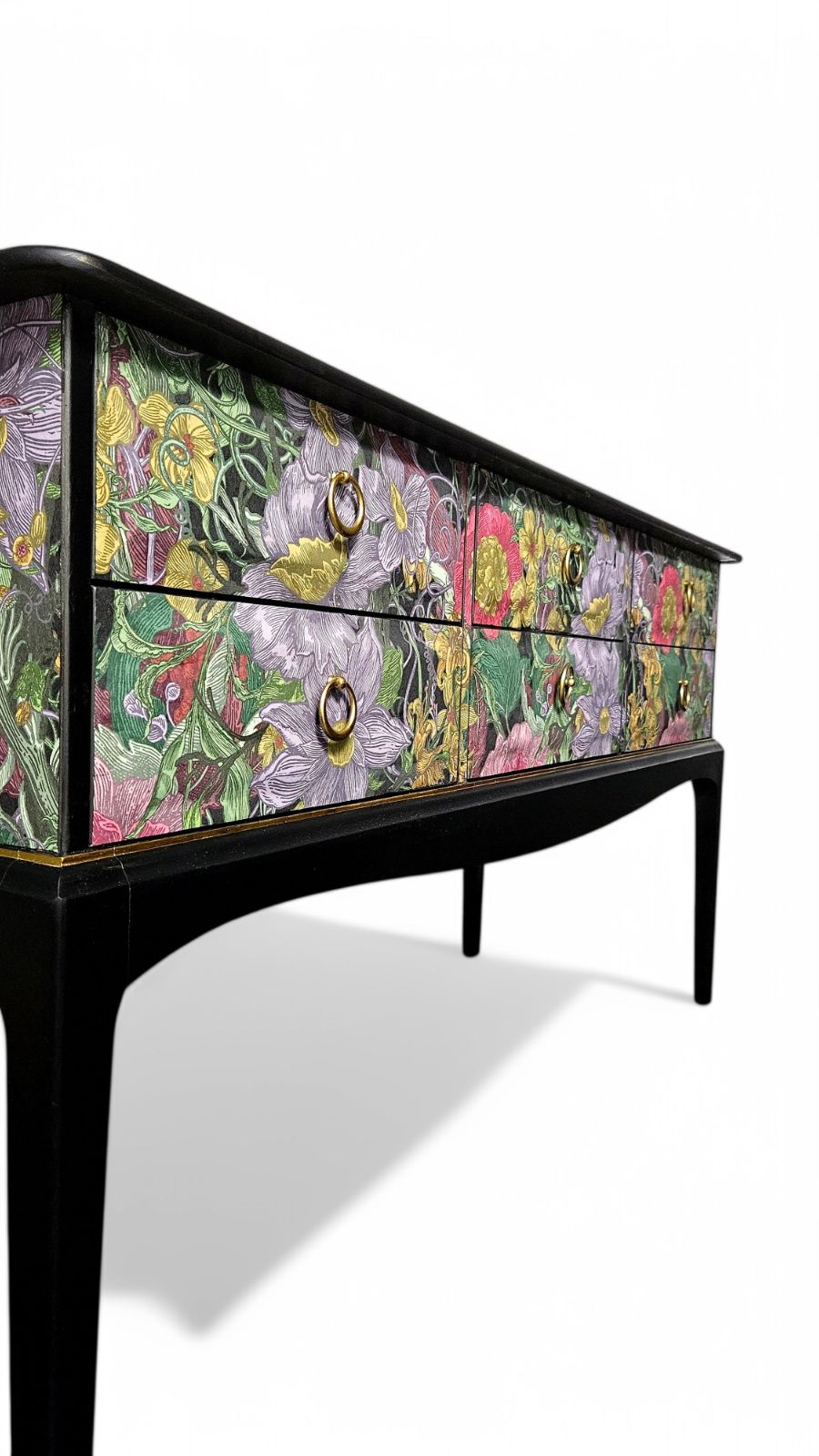 Luxury Vintage Sideboard/ Chest Of Drawers With Timorous Beasties Berkley Blooms photo buy