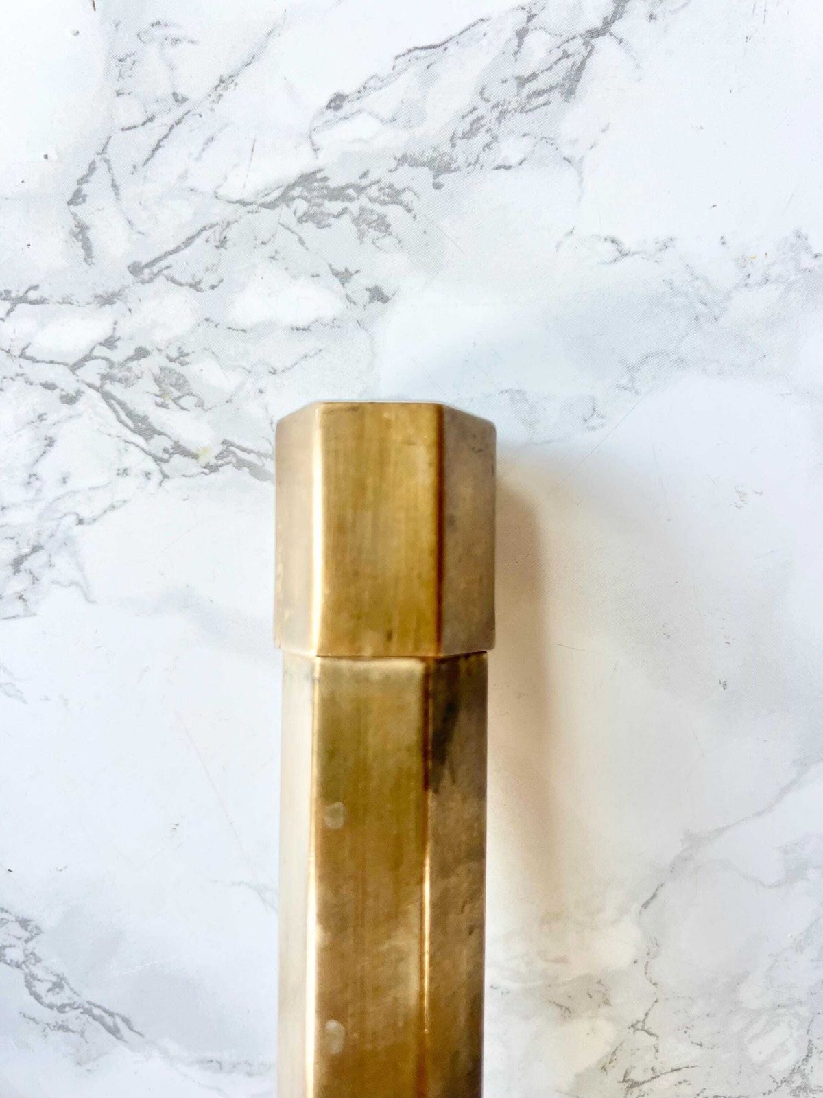 Mid Century Bronze Candlestick Pair Geometric Modernist Candlestick Holder Library Decor Mantel Decor Mad Men Style Art Deco photo furniture