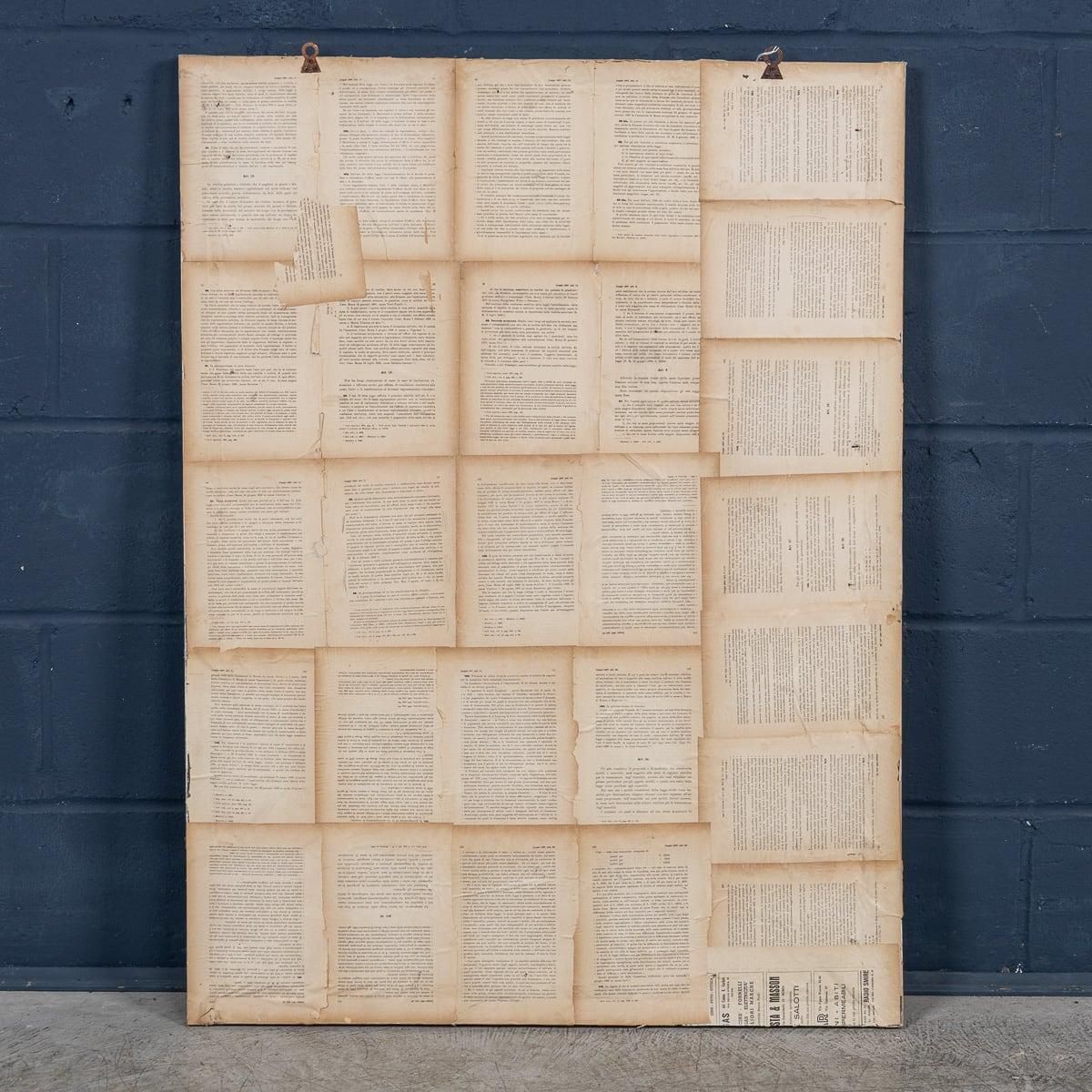 20th Century Italian Large Oak Frame Containing Pressed Flowers & Herbs photo for sale