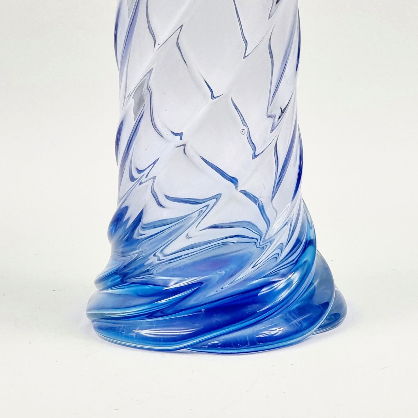 X L Mid Century Murano Glass Twisted Vase From Fratelli Toso, Italy, 1960s photo buy
