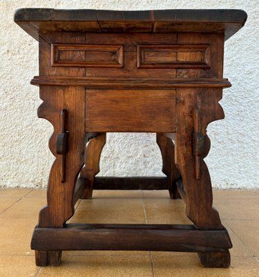 Vintage Grenen Werktafel, Ca. Jaren 1940 photo for sale