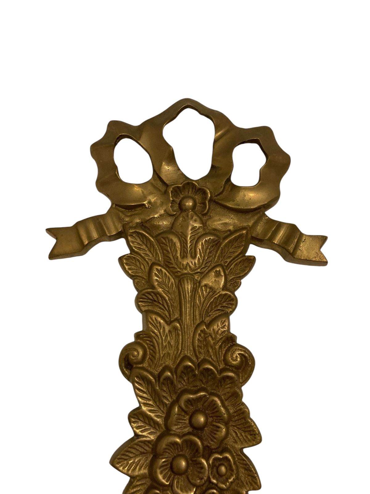 photo for sale Pair Of Italian Brass Wall Sconces, Candelabra