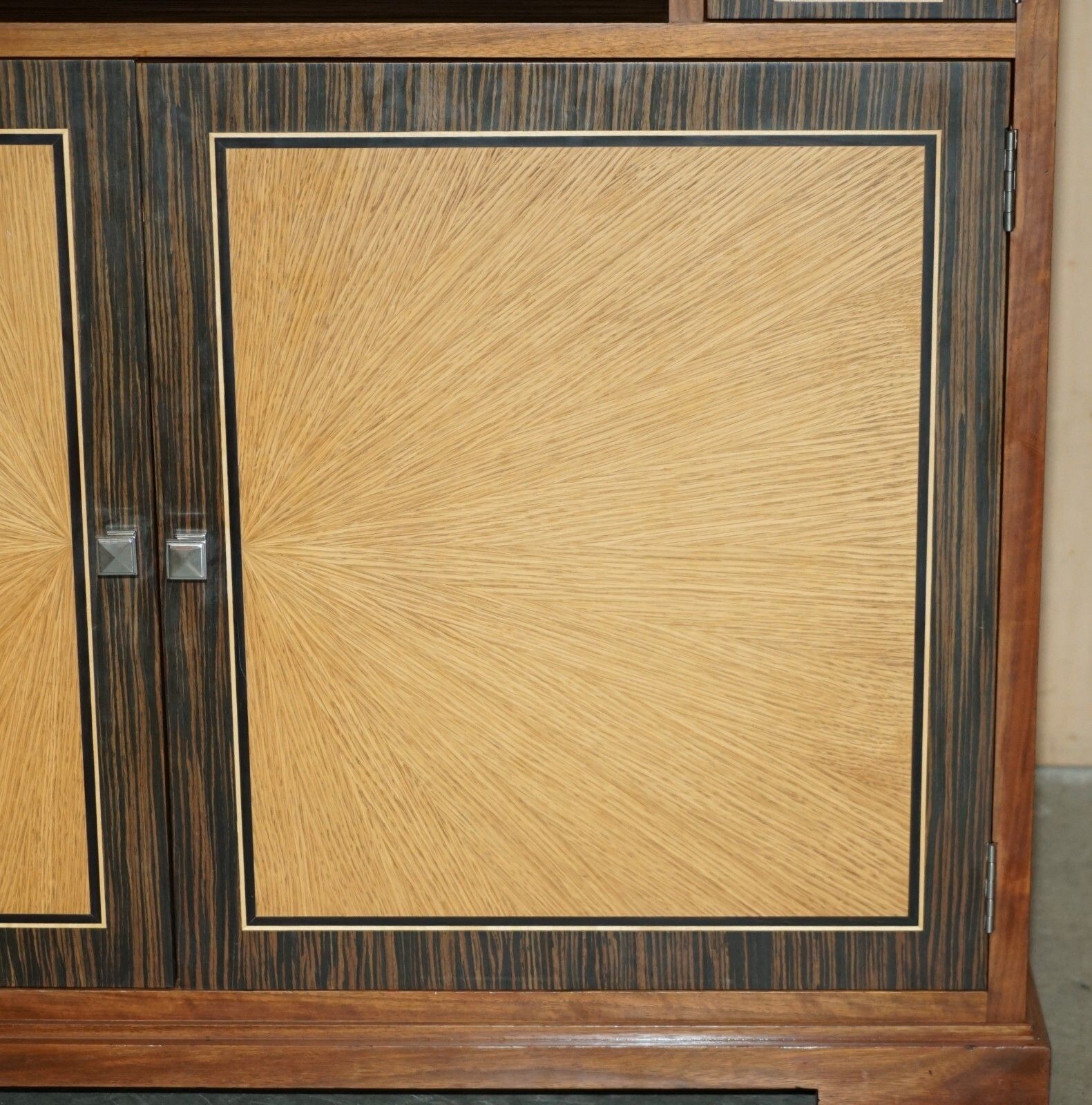 Pair Of David Linley Chelsea Satinwood Macassar Ebony Sideboard Tv Media Unit photo buy