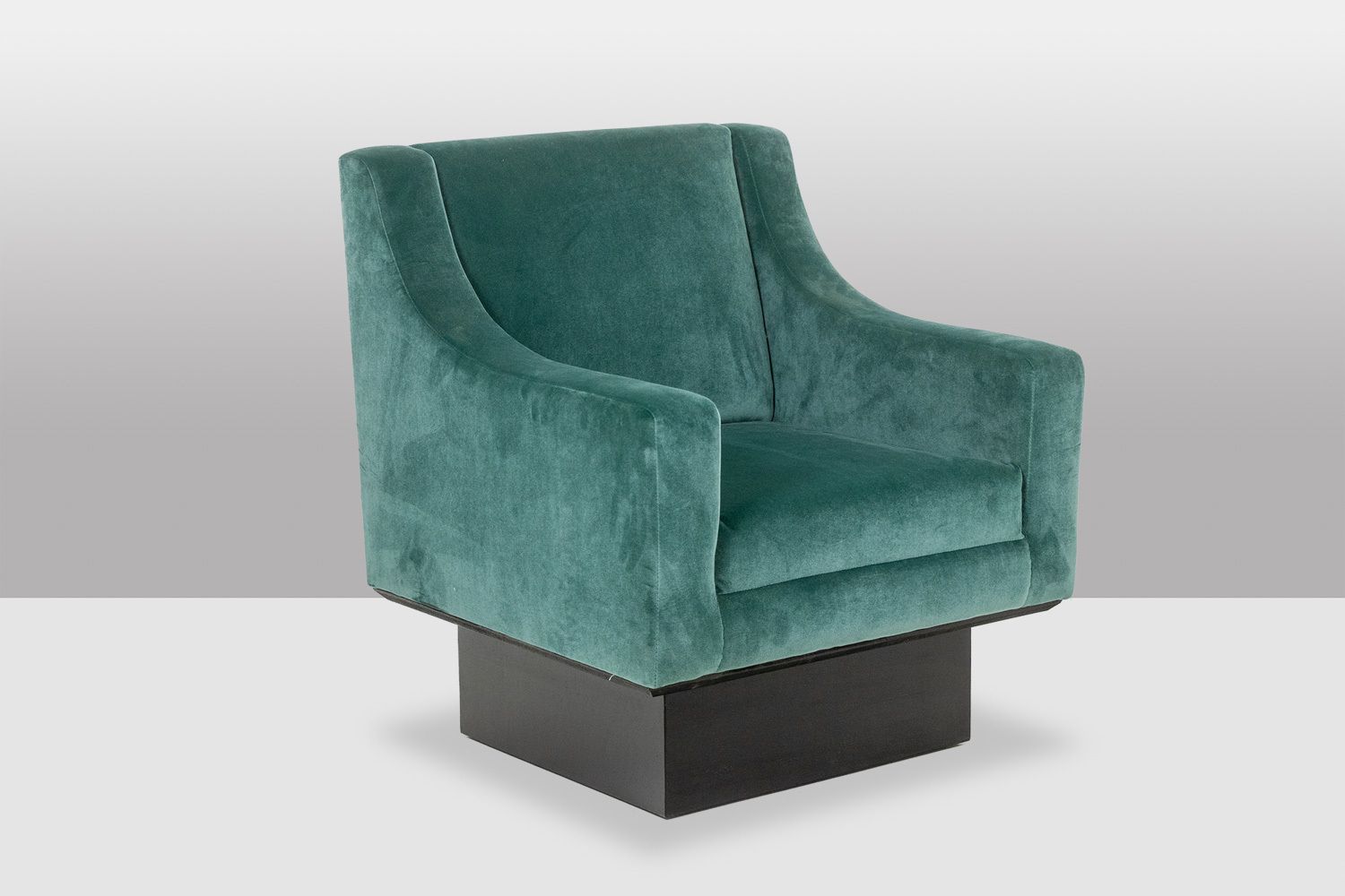 photo for sale Pair Of “Club” Armchairs, Cubic In Shape. 1940s.