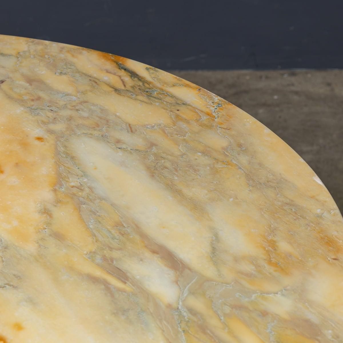photo for sale Mid 20th Century Italian Onyx & Brass Coffee Table C.1960