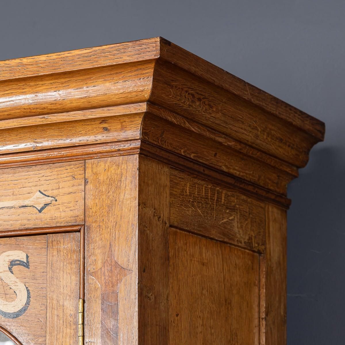 photo for sale Antique 19th Century Victorian Solid Oak & Glass Dresser, Later Painted C.1890