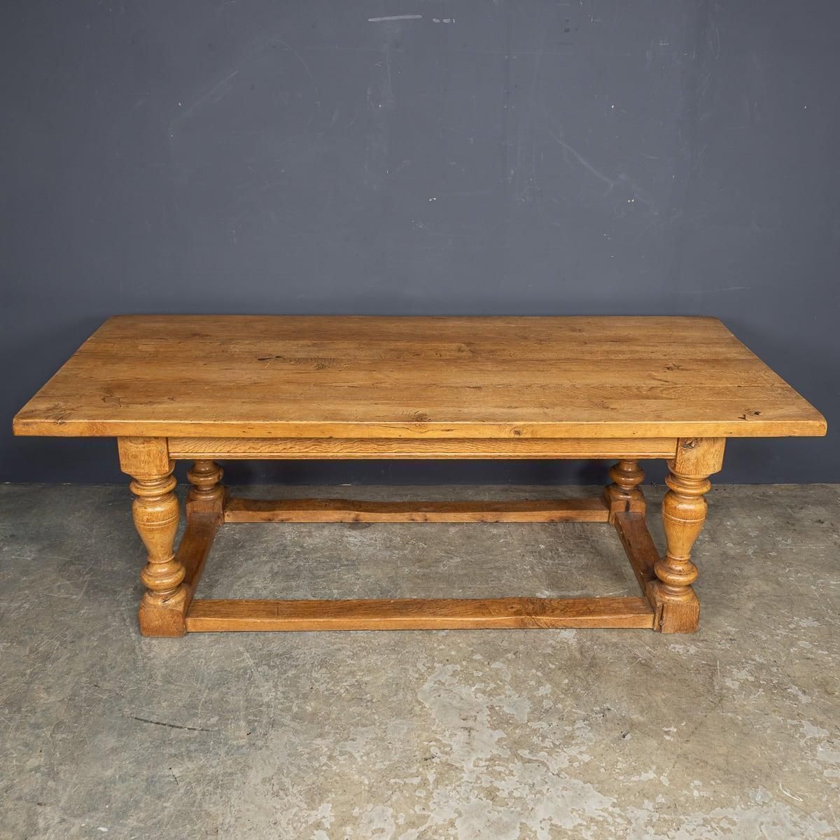 Antique 20th Century Spanish Oak Refectory Table C.1900 photo Furniture