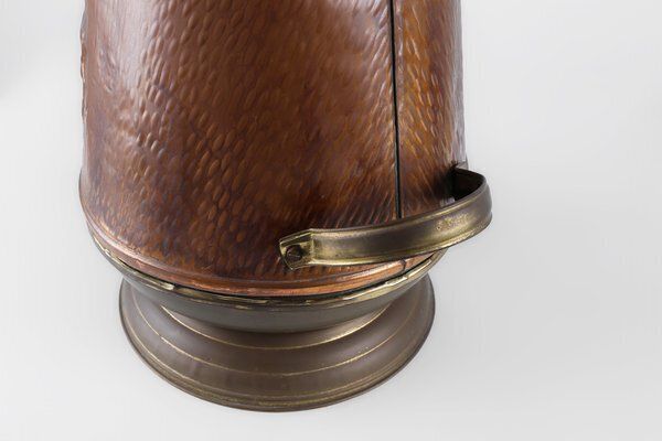 Home Decor Copper Umbrella Stand With Embossed Image Of Rubbens, France, 1900s photo