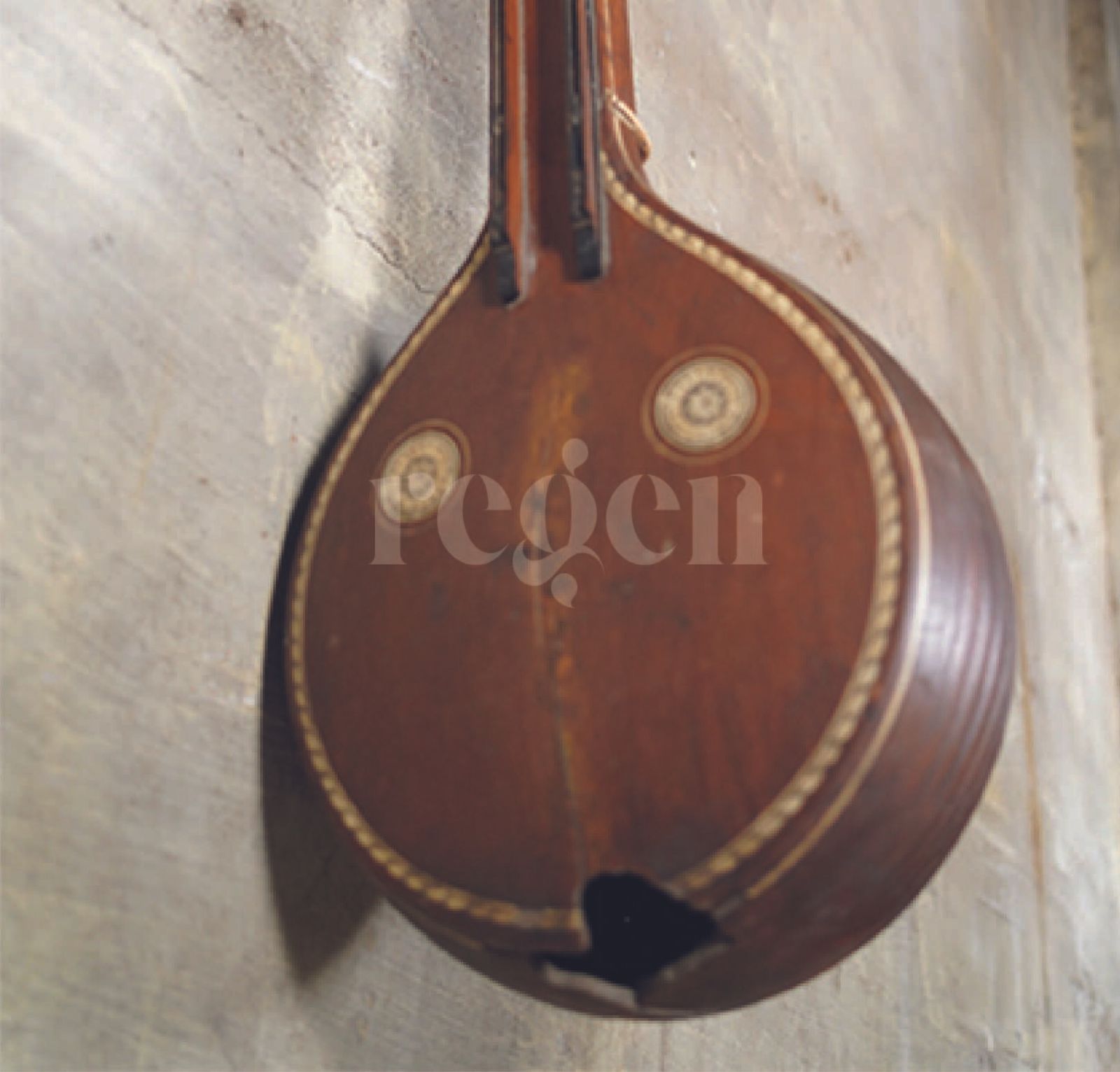 Antique 19th Century South Indian Veena | Hand Carved Wooden String Instrument With Dragon Head Terminal | Carnatic Musical Artefact photo for sale