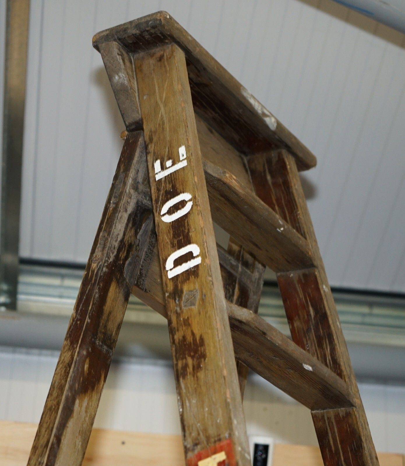 Huge 3+ Meter Tall Doe Ts73 Stamped Fruit Pickers Painters Antique 1880 Ladder photo Furniture