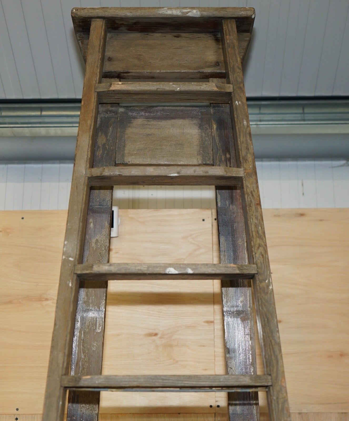 photo for sale Huge 3+ Meter Tall Doe Ts73 Stamped Fruit Pickers Painters Antique 1880 Ladder