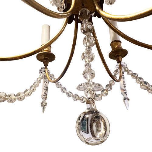 Maison Baguès Style Small French 1960s Chandelier photo Lighting