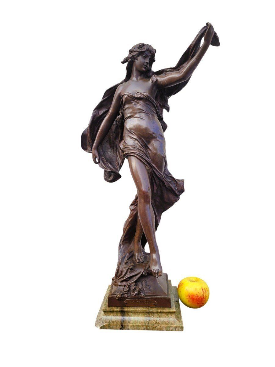 E Marioton, Pompeian Dancer, Signed Bronze, Late 19th Early 20th Century photo Art