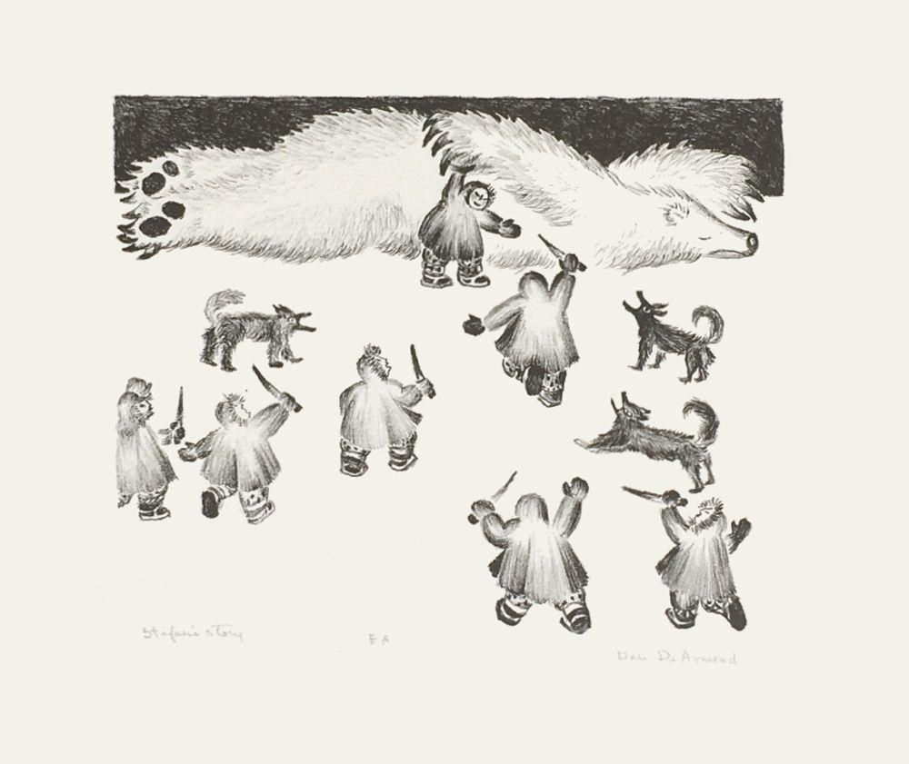 1970s "Stefan's Story (Eskimo)" Lithograph By Dale De Armond