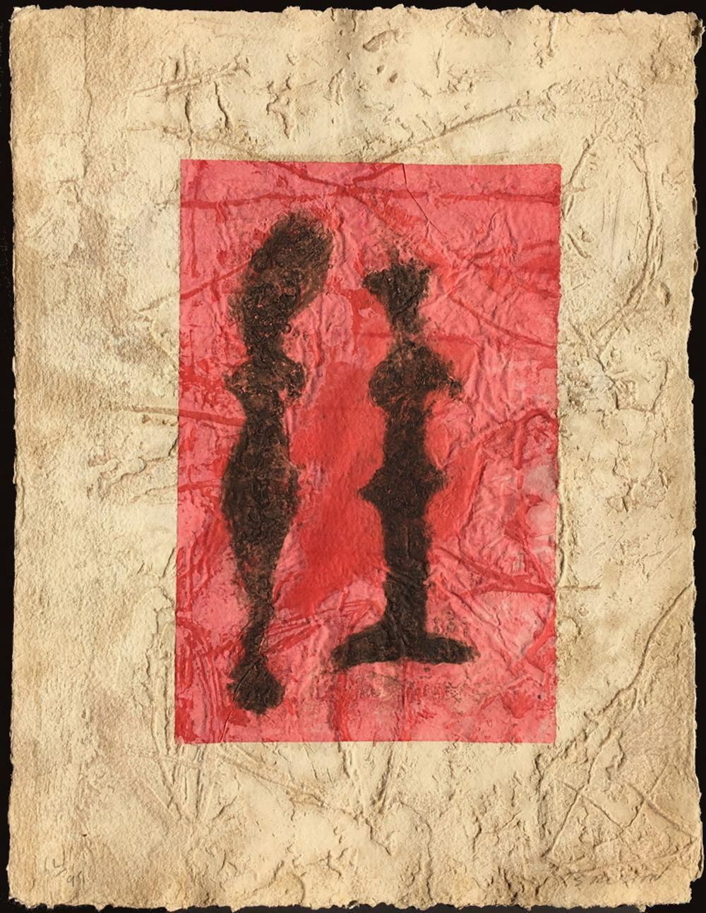 1990 Pierre Marie Brisson Her Reflection Carborundum Etching photo furniture