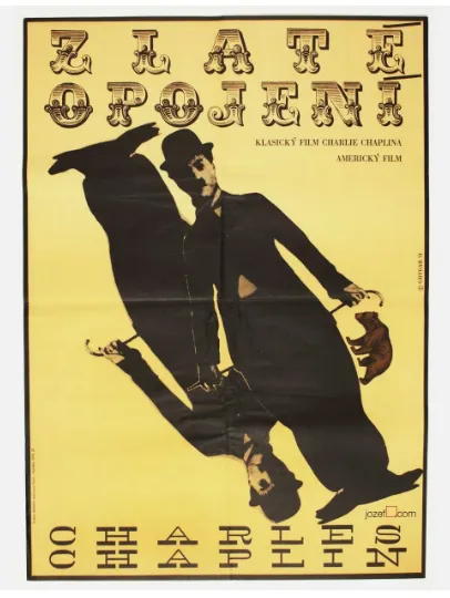 Charlie Chaplin Collection 4 X Large Movie Posters, Original Design Milan Grygar