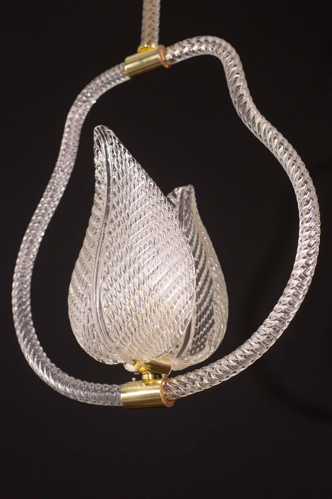 Trasparent Jewel Murano Glass Chandelier By Barovier E Toso, 1950s photo vintage