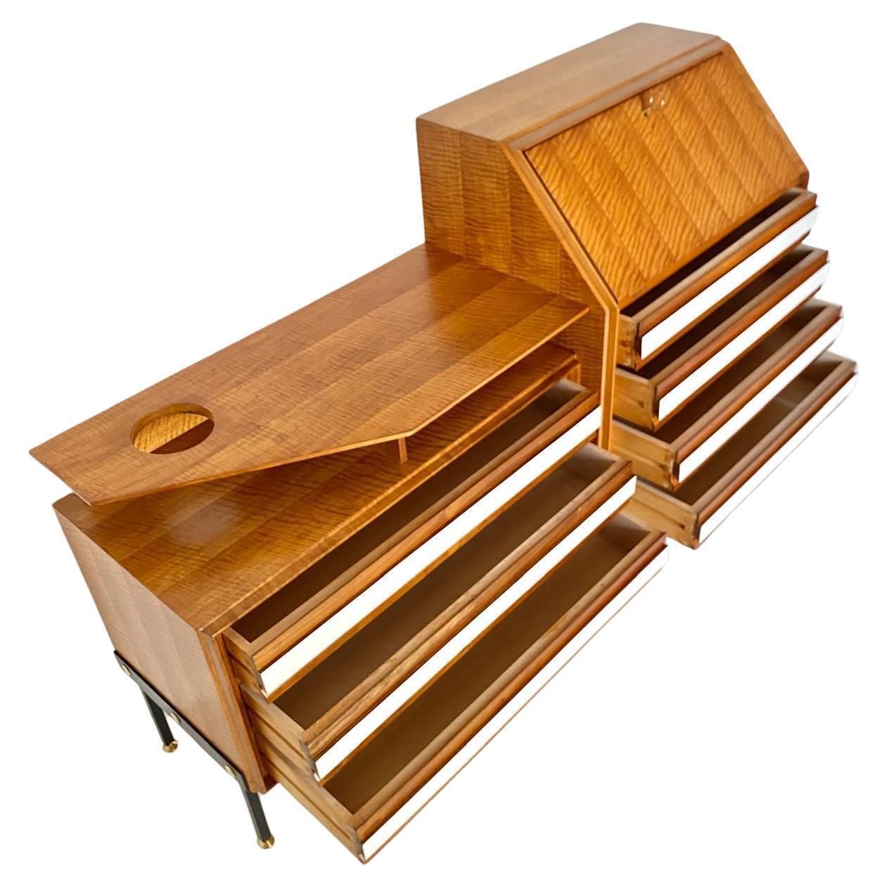 photo furniture Mid Century Modern Dressoir Met Lades In De Stijl Van Gio Ponti, Consorzio Esposizione Mobili Cantù, Italië 1960