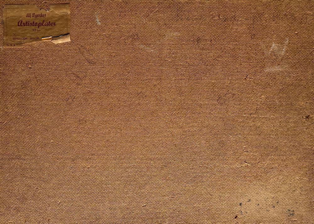1949 Richard Aich Landscape Oil On Wood photo furniture