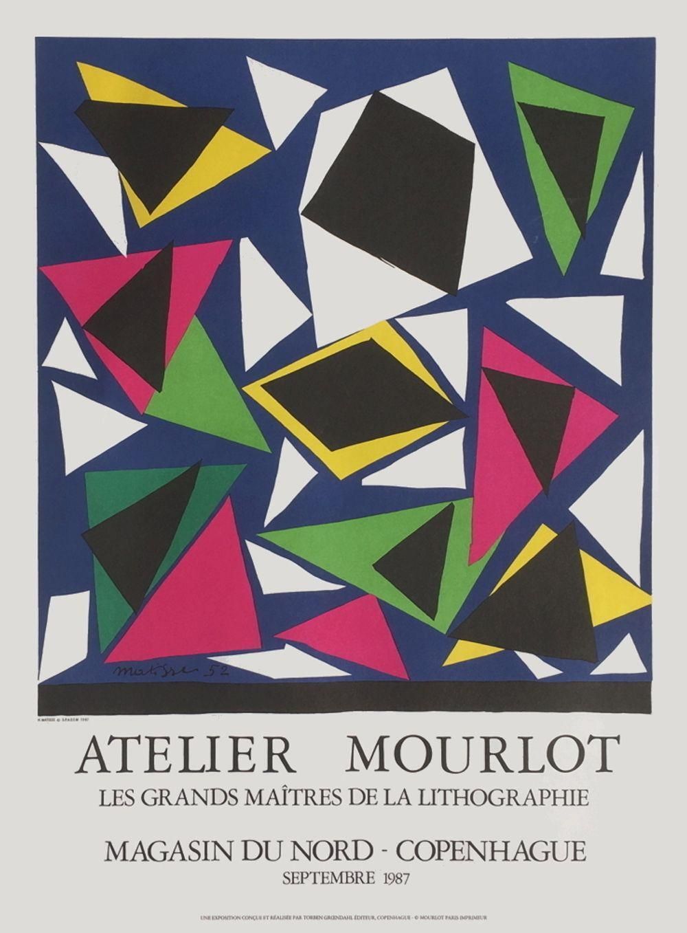 1980s After Henri Matisse L'atelier Mourlot Lithograph Poster
