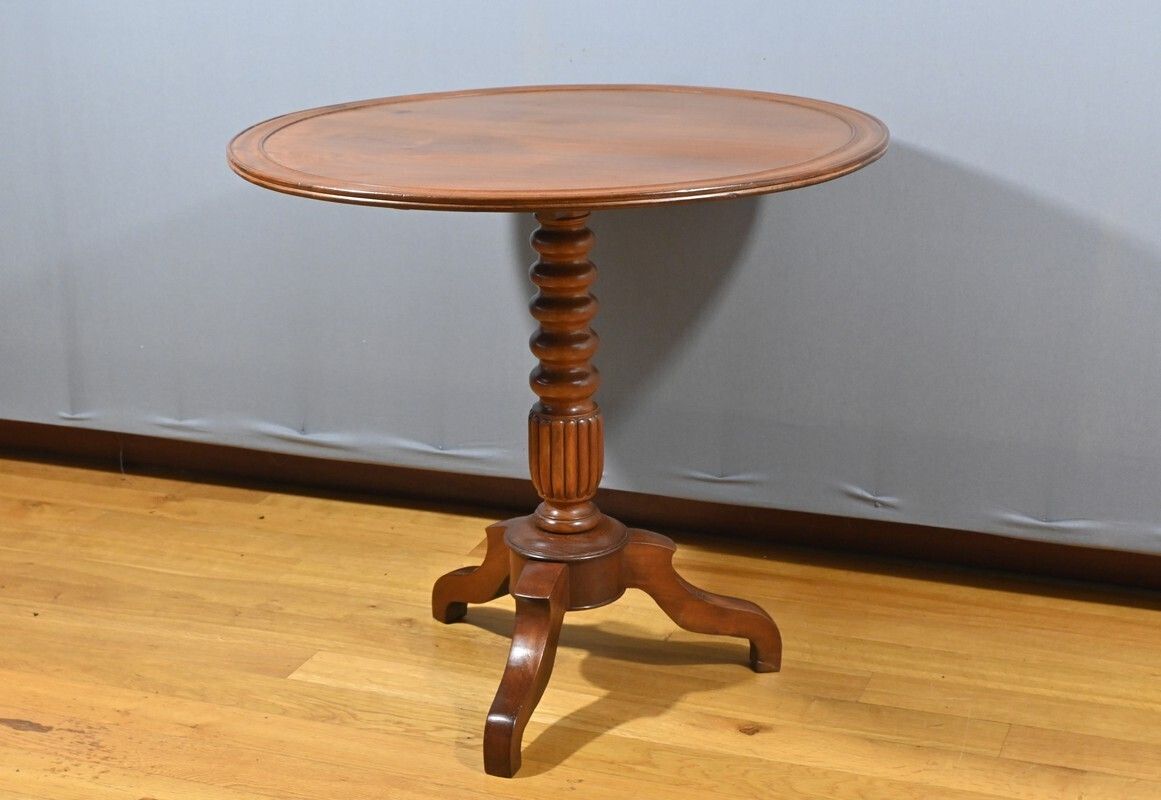Mahogany System Gueridon, Louis Philippe Period – Mid 19th Century photo Furniture