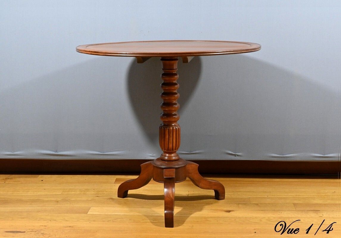 photo furniture Mahogany System Gueridon, Louis Philippe Period – Mid 19th Century