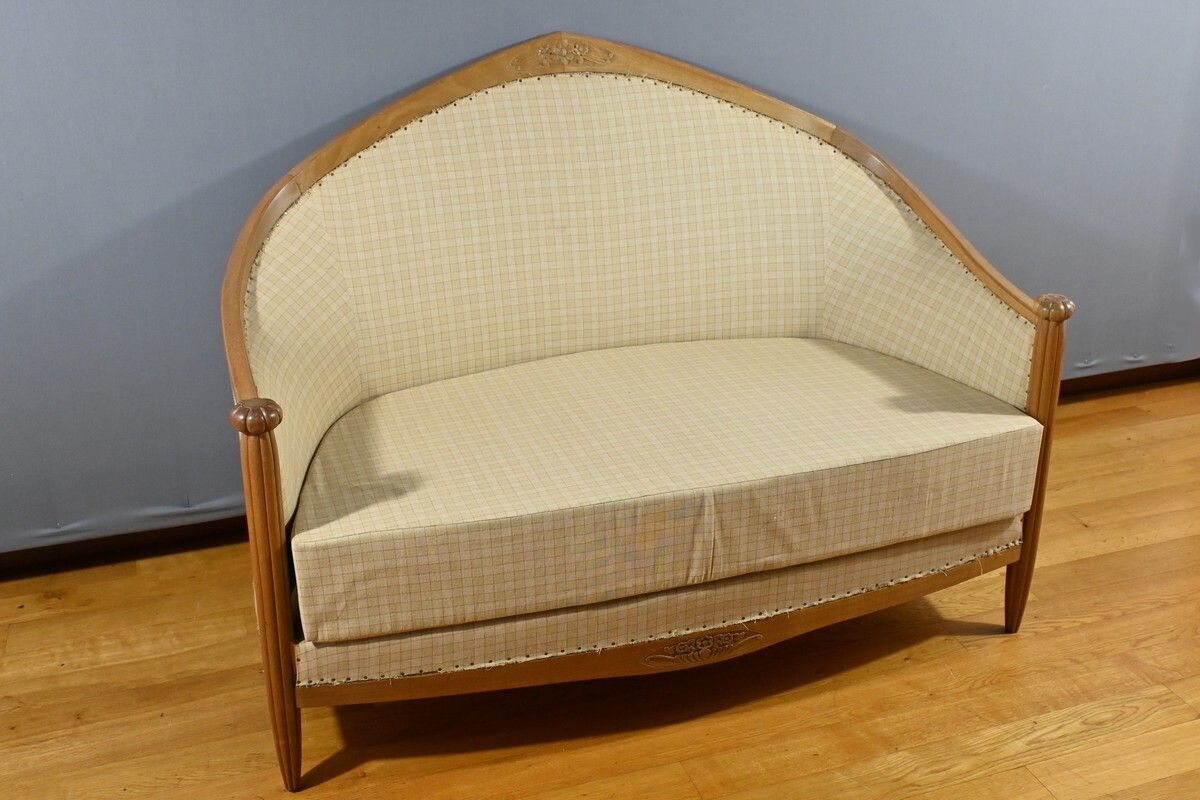 Blond Mahogany Lounge, Art Deco   1940 photo for sale