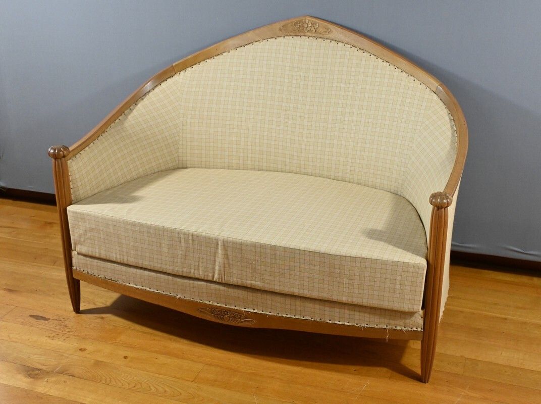 Blond Mahogany Lounge, Art Deco   1940 photo Furniture