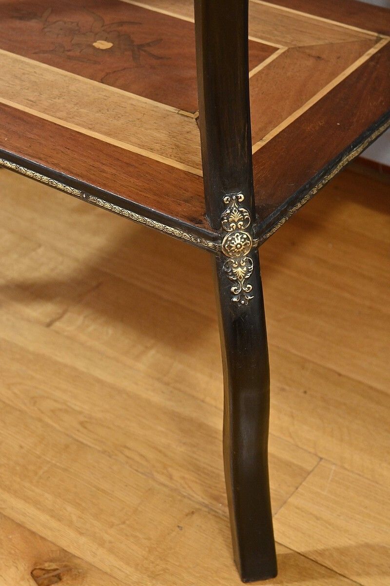 760.0 Work Table In Marquetry, Napoleon III Style   End Xixth photo